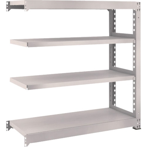 トラスコ中山 TRUSCO スチールラック M5型 W1200×D471×H1200 4段 連結 ネオグレー(ご注文単位1台)【直送品】