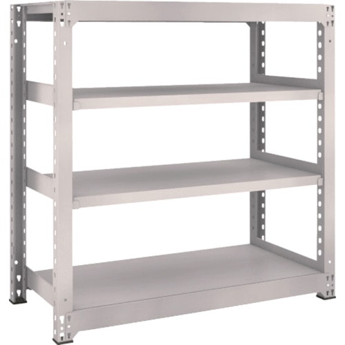 トラスコ中山 TRUSCO スチールラック M5型 W1200×D571×H1200 4段 単体 ネオグレー(ご注文単位1台)【直送品】