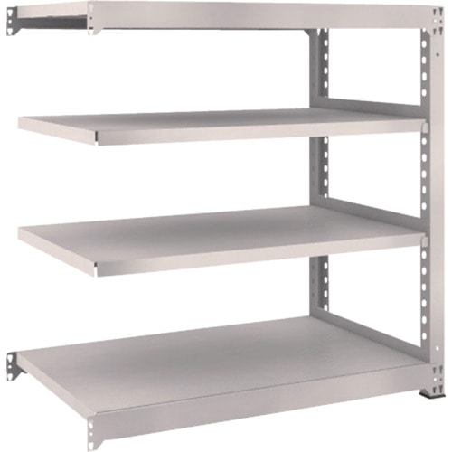 トラスコ中山 TRUSCO スチールラック M5型 W1200×D721×H1200 4段 連結 ネオグレー(ご注文単位1台)【直送品】