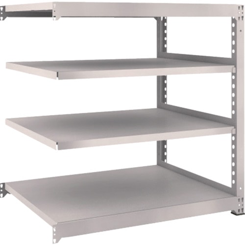 トラスコ中山 TRUSCO スチールラック M5型 W1200×D921×H1200 4段 連結 ネオグレー(ご注文単位1台)【直送品】