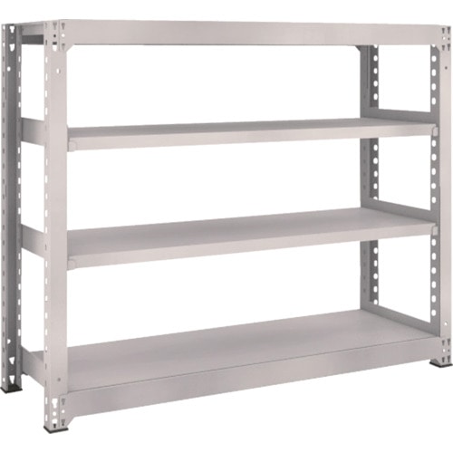 トラスコ中山 TRUSCO スチールラック M5型 W1500×D471×H1200 4段 単体 ネオグレー(ご注文単位1台)【直送品】