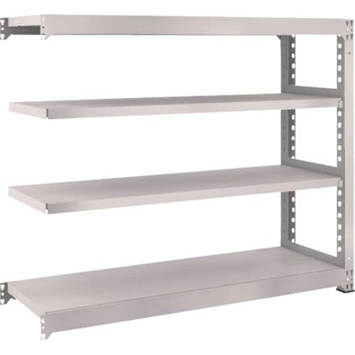 トラスコ中山 TRUSCO スチールラック M5型 W1500×D471×H1200 4段 連結 ネオグレー(ご注文単位1台)【直送品】