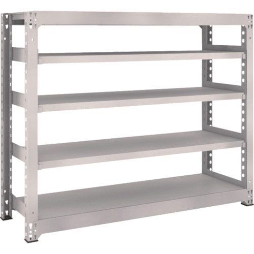 トラスコ中山 TRUSCO スチールラック M5型 W1500×D471×H1200 5段 単体 ネオグレー(ご注文単位1台)【直送品】