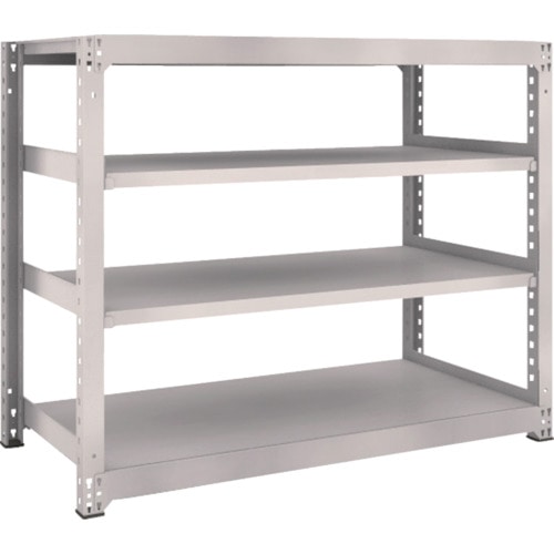 トラスコ中山 TRUSCO スチールラック M5型 W1500×D721×H1200 4段 単体 ネオグレー(ご注文単位1台)【直送品】