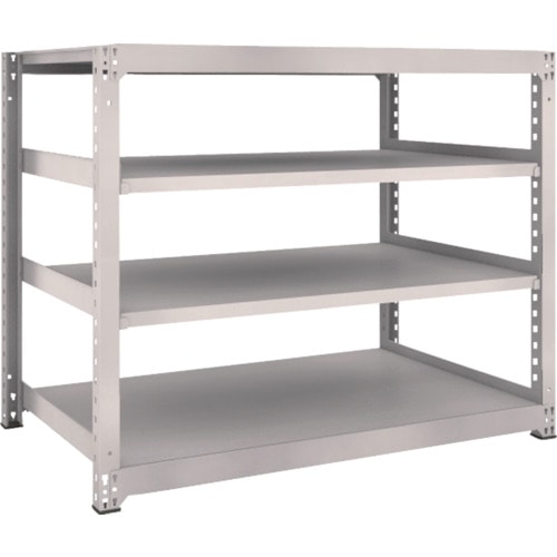 トラスコ中山 TRUSCO スチールラック M5型 W1500×D921×H1200 4段 単体 ネオグレー(ご注文単位1台)【直送品】