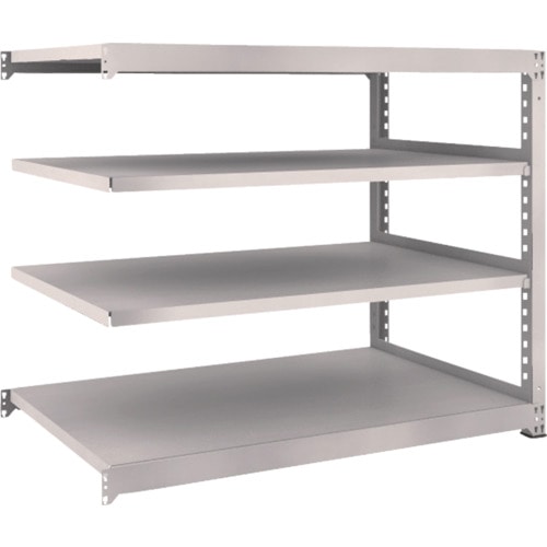 トラスコ中山 TRUSCO スチールラック M5型 W1500×D921×H1200 4段 連結 ネオグレー(ご注文単位1台)【直送品】