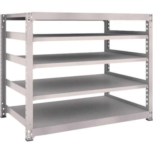 トラスコ中山 TRUSCO スチールラック M5型 W1500×D921×H1200 5段 単体 ネオグレー(ご注文単位1台)【直送品】