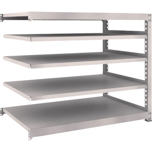 トラスコ中山 TRUSCO スチールラック M5型 W1500×D921×H1200 5段 連結 ネオグレー(ご注文単位1台)【直送品】