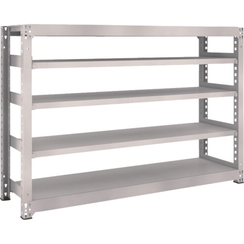 トラスコ中山 TRUSCO スチールラック M5型 W1800×D471×H1200 5段 単体 ネオグレー(ご注文単位1台)【直送品】