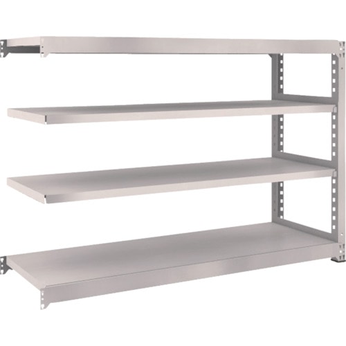 トラスコ中山 TRUSCO スチールラック M5型 W1800×D571×H1200 4段 連結 ネオグレー(ご注文単位1台)【直送品】