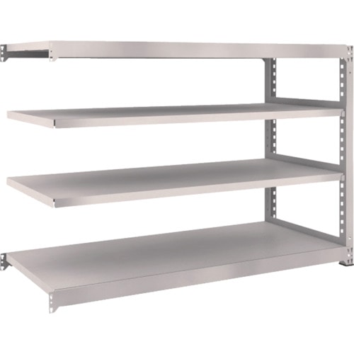 トラスコ中山 TRUSCO スチールラック M5型 W1800×D721×H1200 4段 連結 ネオグレー(ご注文単位1台)【直送品】