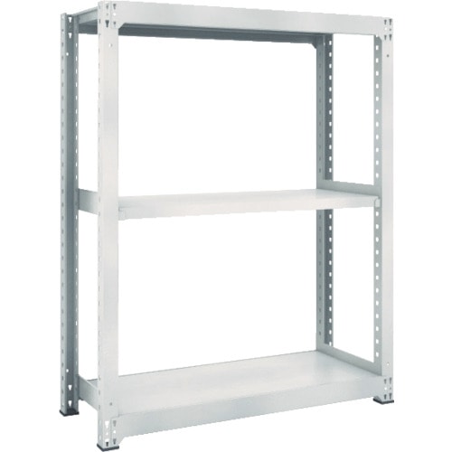 トラスコ中山 TRUSCO スチールラック M5型中量棚 900X571XH1500 3段 単体 ネオグレー（ご注文単位1台）【直送品】