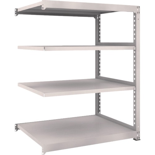 トラスコ中山 TRUSCO スチールラック M5型 W1200×D921×H1500 4段 連結 ネオグレー(ご注文単位1台)【直送品】