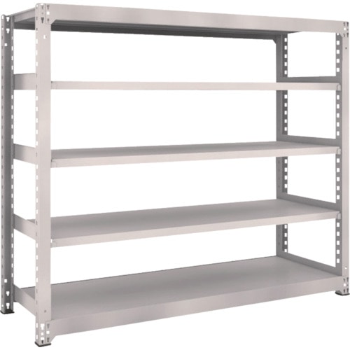 トラスコ中山 TRUSCO スチールラック M5型 W1800×D571×H1500 5段 単体 ネオグレー(ご注文単位1台)【直送品】