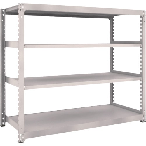 トラスコ中山 TRUSCO スチールラック M5型 W1800×D721×H1500 4段 単体 ネオグレー(ご注文単位1台)【直送品】
