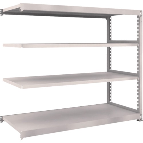 トラスコ中山 TRUSCO スチールラック M5型 W1800×D721×H1500 4段 連結 ネオグレー(ご注文単位1台)【直送品】