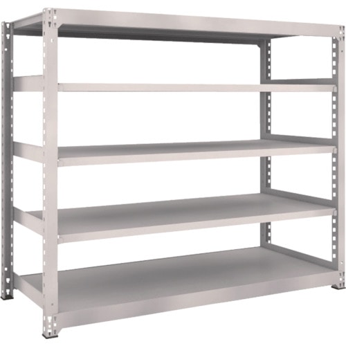 トラスコ中山 TRUSCO スチールラック M5型 W1800×D721×H1500 5段 単体 ネオグレー(ご注文単位1台)【直送品】
