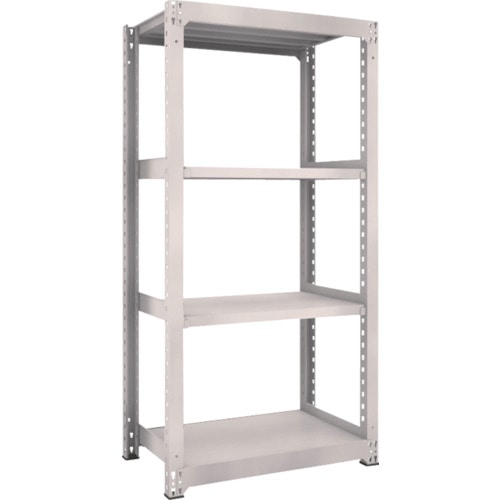 トラスコ中山 TRUSCO スチールラック M5型 W900×D571×H1800 4段 単体 ネオグレー(ご注文単位1台)【直送品】