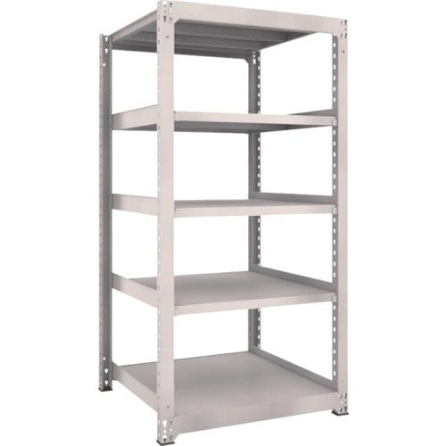 トラスコ中山 TRUSCO スチールラック M5型 W900×D921×H1800 5段 単体 ネオグレー(ご注文単位1台)【直送品】