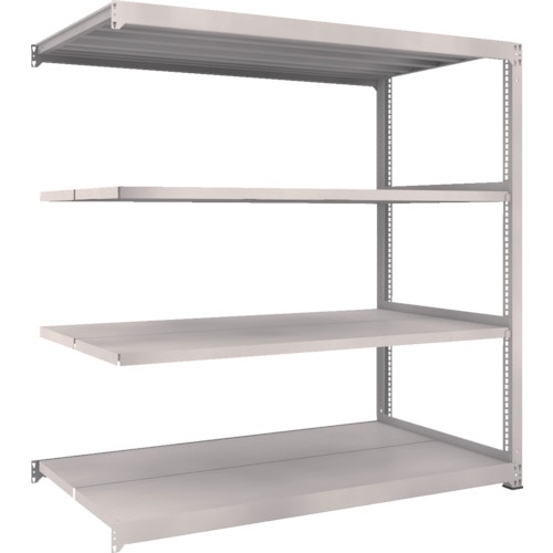 トラスコ中山 TRUSCO スチールラック M5型 W1800×D921×H1800 4段 連結 ネオグレー（ご注文単位1台）【直送品】