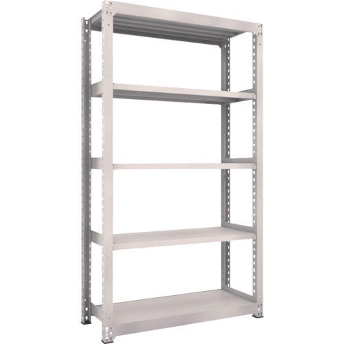 トラスコ中山 TRUSCO スチールラック M5型中量棚 1200X471XH2100 5段 単体 ネオグレー(ご注文単位1台)【直送品】