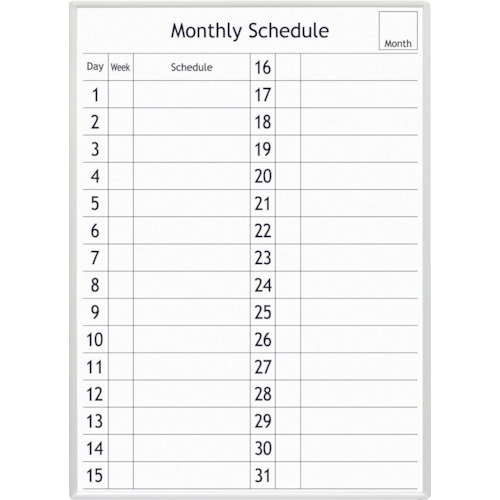 【直送品】トラスコ中山 マグエックス アプライマンスリースケジュールボード