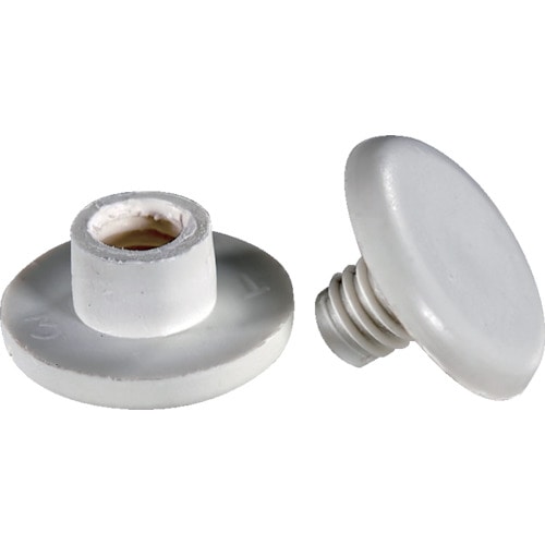 トラスコ中山 TRUSCO エコねじ マプカ使用・紙素材ねじ 間隔4mm (50組入)頭15mm 穴径7mm(ご注文単位1袋)【直送品】