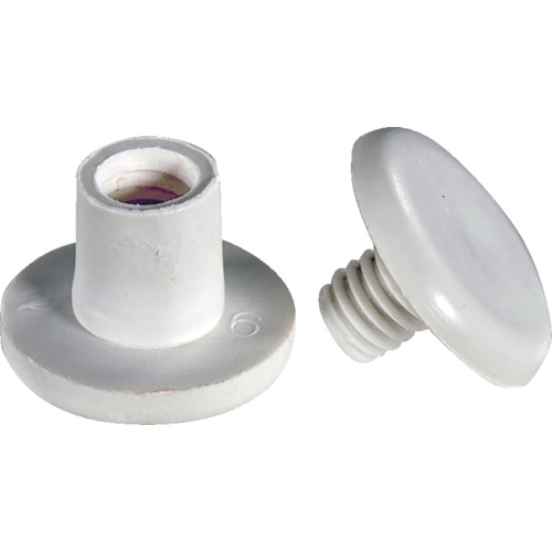 トラスコ中山 TRUSCO エコねじ マプカ使用・紙素材ねじ 間隔8mm (50組入)頭15mm 穴径7mm(ご注文単位1袋)【直送品】