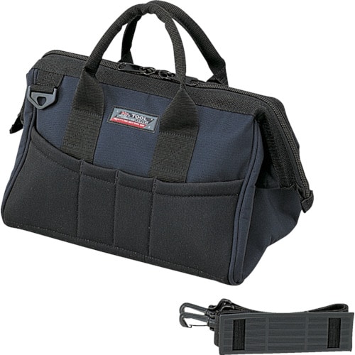 トラスコ中山 リングスター ミスターツールバッグMB-330ブラック/ブルー(ご注文単位1個)【直送品】