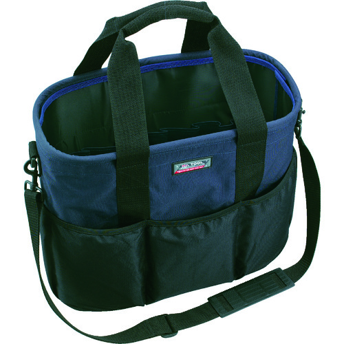 トラスコ中山 リングスター ミスターツールバッグMB-420Uブラック/ブルー(ご注文単位1個)【直送品】