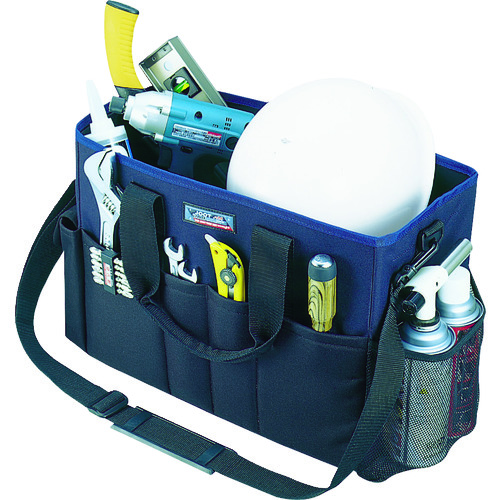 トラスコ中山 リングスター ミスターツールバッグMB-4500ブラック/ブルー(ご注文単位1個)【直送品】