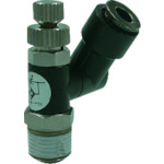 トラスコ中山 チヨダ ミニスピードコントローラβ メーターアウト 6mm・R1/8(ご注文単位1個)【直送品】