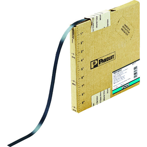 トラスコ中山 パンドウイット mlTタイプ フルコーティング長尺ステンレススチールバンド SUS316 幅7.9mm 長さ25.1m MBCH-QR316(ご注文単位1巻)【直送品】