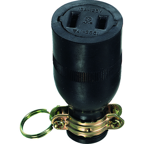 トラスコ中山 明工 ゴムコネクターボデー2P(ご注文単位1個)【直送品】