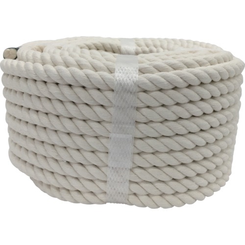 トラスコ中山 ユタカメイク ロープ 綿ロープ万能パック 9φ×20m(ご注文単位1巻)【直送品】