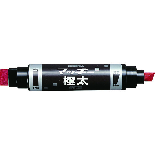 トラスコ中山 ゼブラ マッキー極太 赤（ご注文単位1本）【直送品】