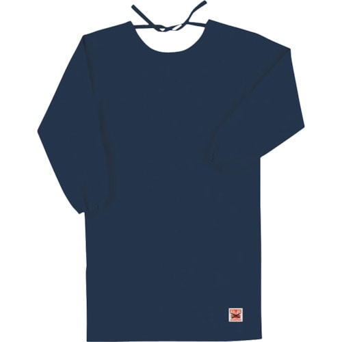 トラスコ中山 Max Dyna 防炎エプロン(割烹着型・ロングタイプ)(ご注文単位1着)【直送品】