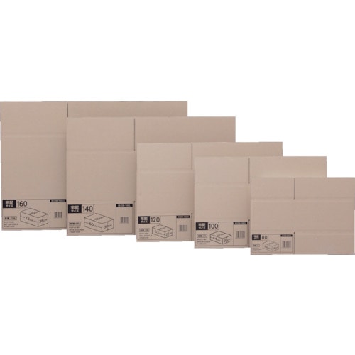 トラスコ中山 IRIS 573221 ダンボール M-DB-100S（ご注文単位10枚）【直送品】