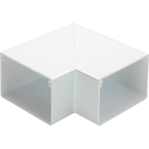 トラスコ中山 マサル エムケーダクト付属品 平面マガリ 5号 ホワイト（ご注文単位1個）【直送品】