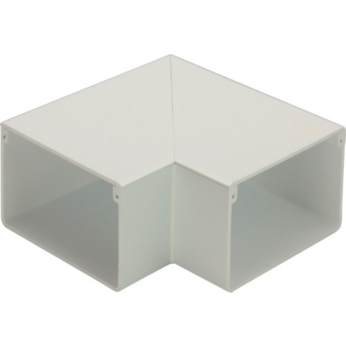 トラスコ中山 マサル エムケーダクト付属品 平面マガリ 6号 ミルキーホワイト(ご注文単位1個)【直送品】