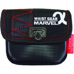 トラスコ中山 マーベル WAIST GEAR(小物入れ 角底タイプ)レッド(ご注文単位1個)【直送品】