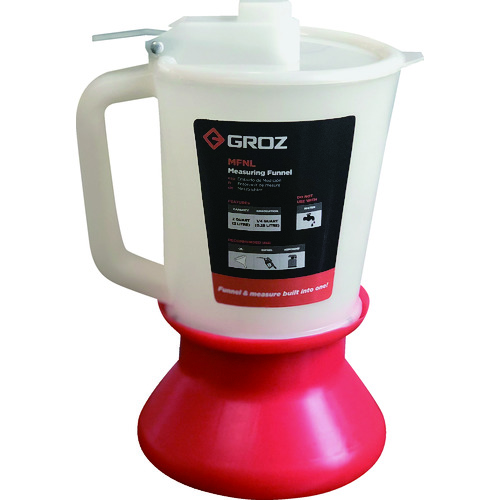 トラスコ中山 GROZ 測り付漏斗(オイラー)ベース付き(ご注文単位1個)【直送品】
