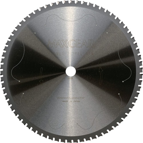 トラスコ中山 チップソージャパン マックスギア鉄鋼用355(ご注文単位1枚)【直送品】