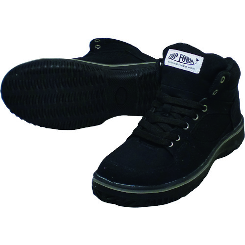 トラスコ中山 喜多 ハイカットセーフティスニーカー ブラック 27.0(ご注文単位1足)【直送品】