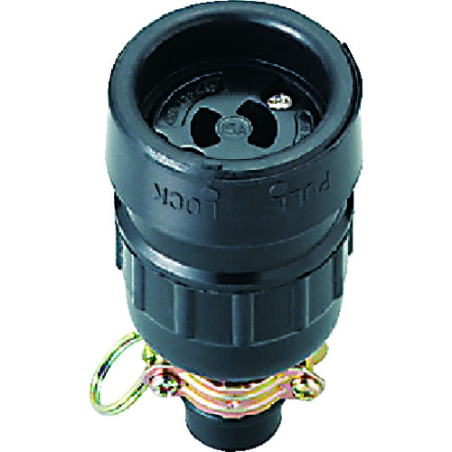 トラスコ中山 明工 引掛防水コネクターボデー2P(ご注文単位1個)【直送品】