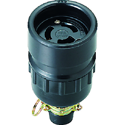 トラスコ中山 明工 引掛防水コネクターボデー3P(ご注文単位1個)【直送品】