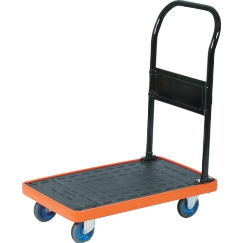 トラスコ中山 TRUSCO MKP樹脂製台車 固定式 716X436 エアキャスター付(ご注文単位1台)【直送品】