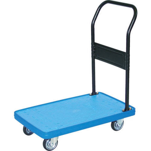トラスコ中山 TRUSCO MKP樹脂製台車 固定式 716X436 ブルー(ご注文単位1台)【直送品】