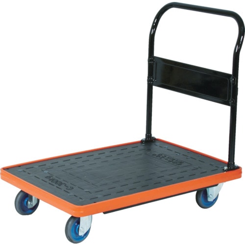 トラスコ中山 TRUSCO MKP樹脂製台車 固定式 906X616 エアキャスター付(ご注文単位1台)【直送品】