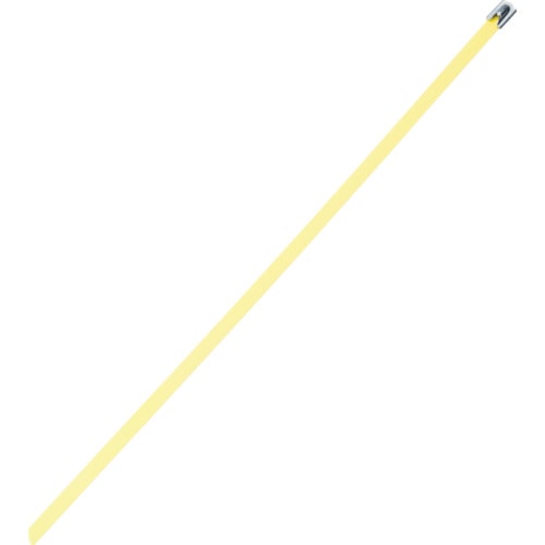 トラスコ中山 パンドウイット mlTタイプ フルコーティングステンレススチールバンド SUS316 黄 幅8.1mm 長さ363mm 50本入り mlTFC4H-LP316YL（ご注文単位1袋）【直送品】